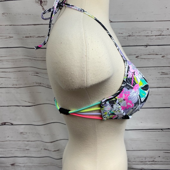 34C VS Floral Strapy Bikini Top - Picture 6 of 12